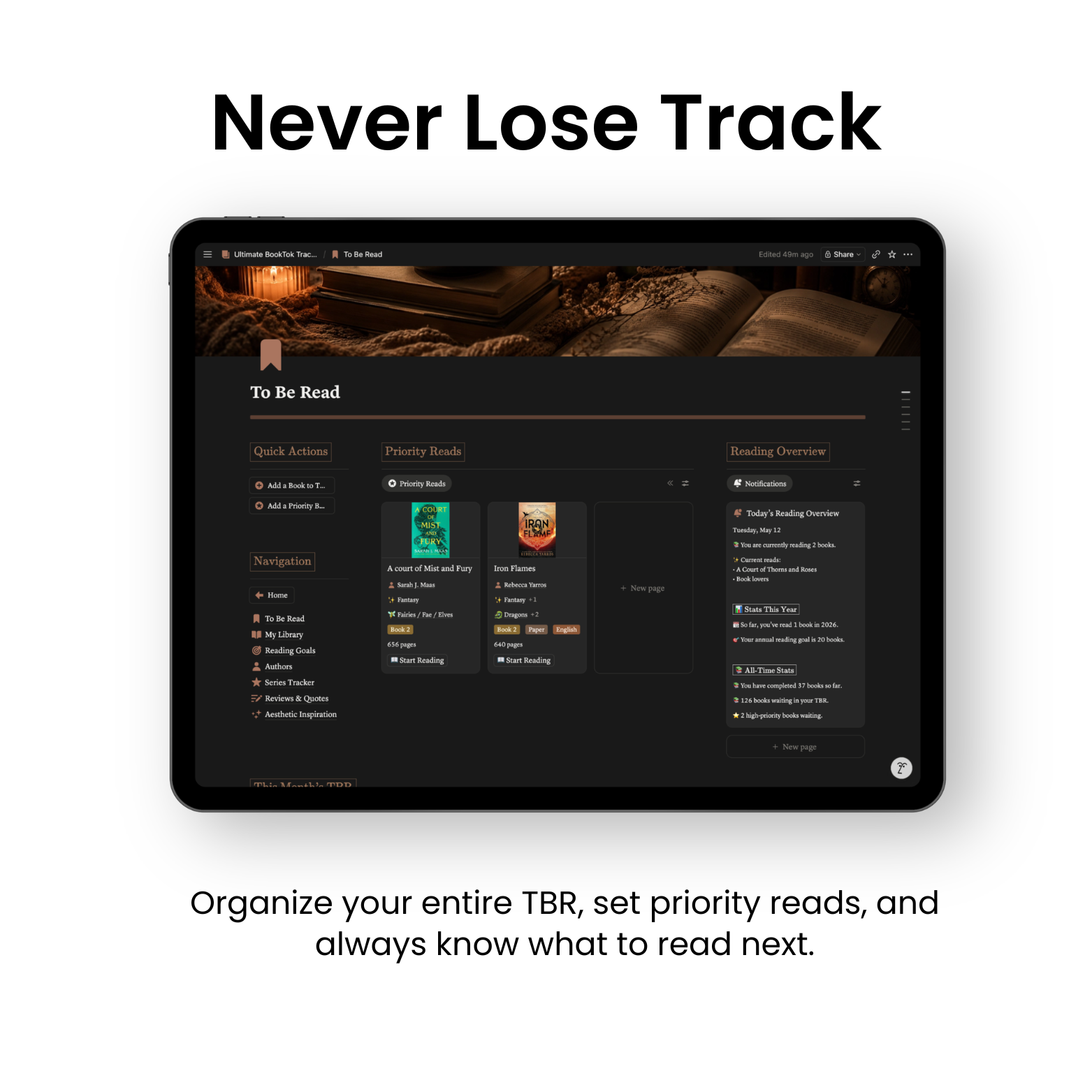 Ultimate BookTok Tracker