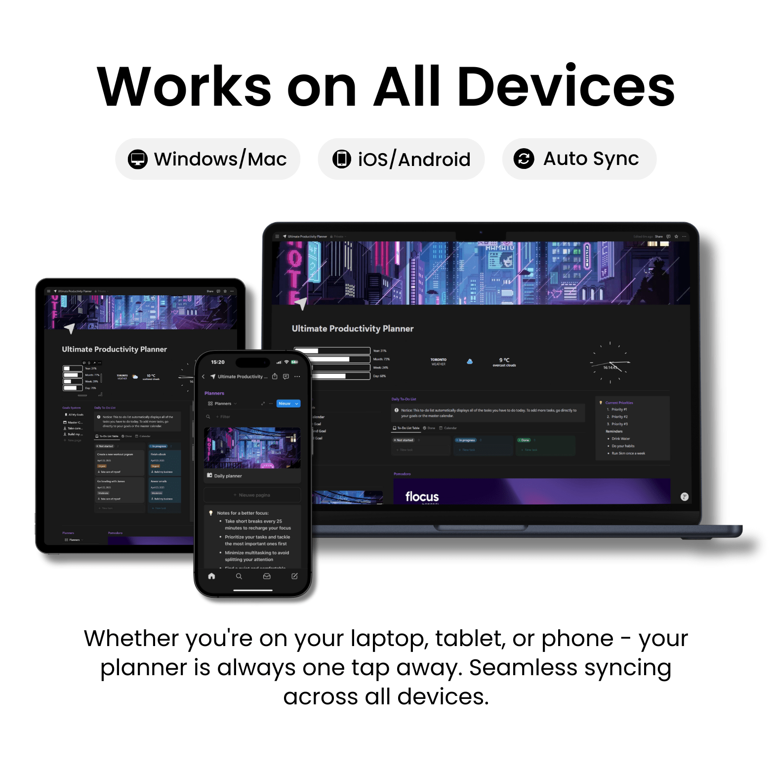 Ultimate Productivity Planner - Oliver Notion