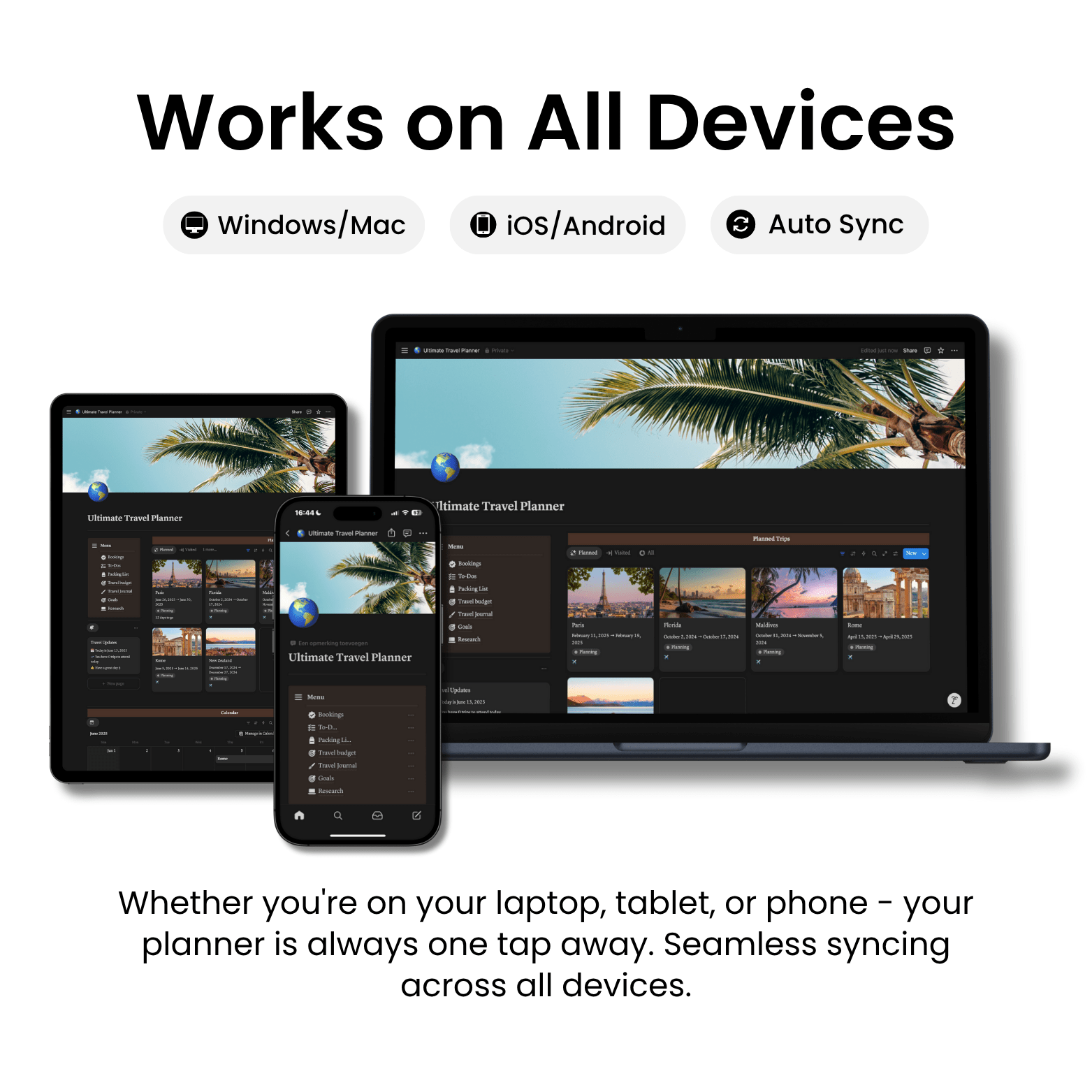 Ultimate Travel Planner - Oliver Notion