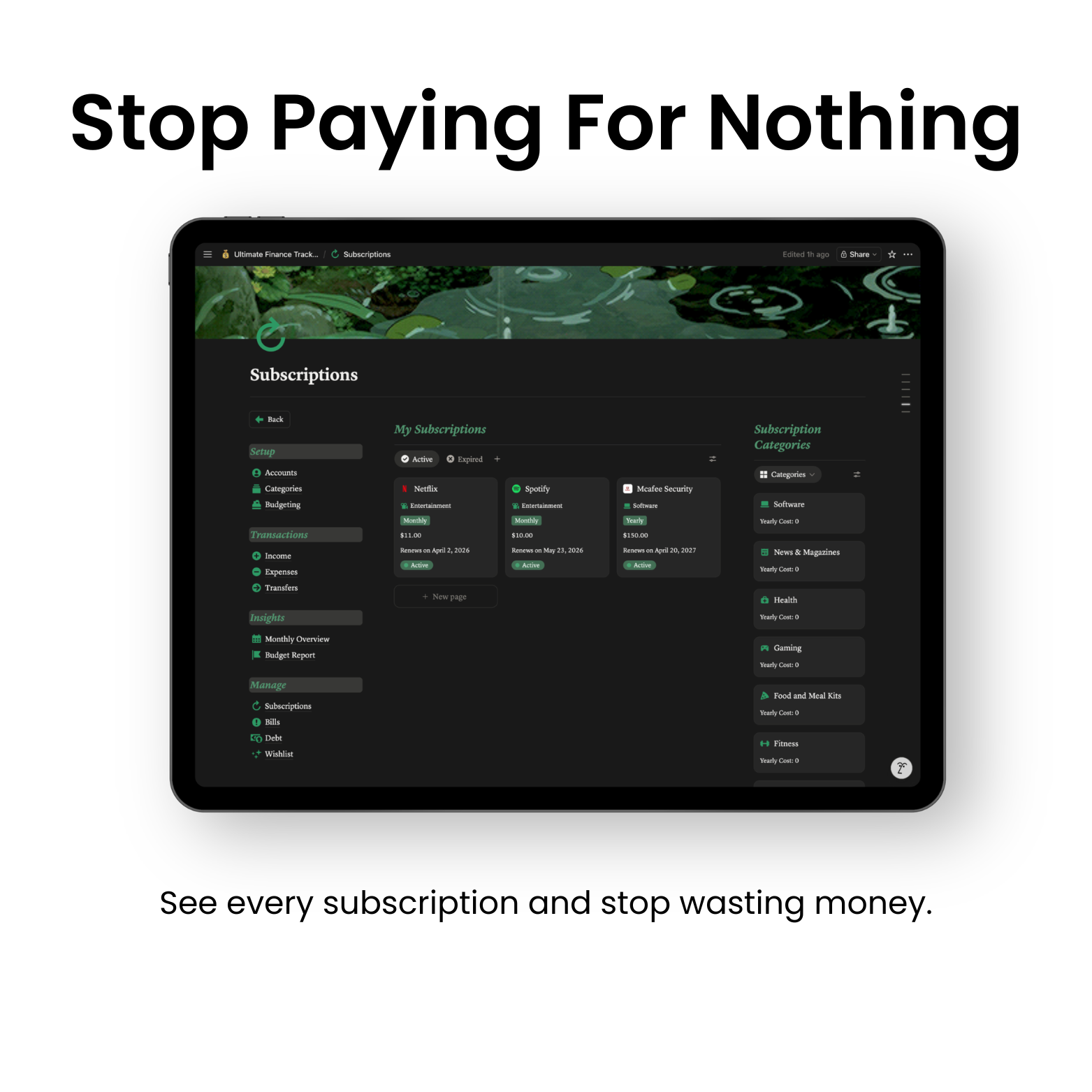 Ultimate Finance Tracker