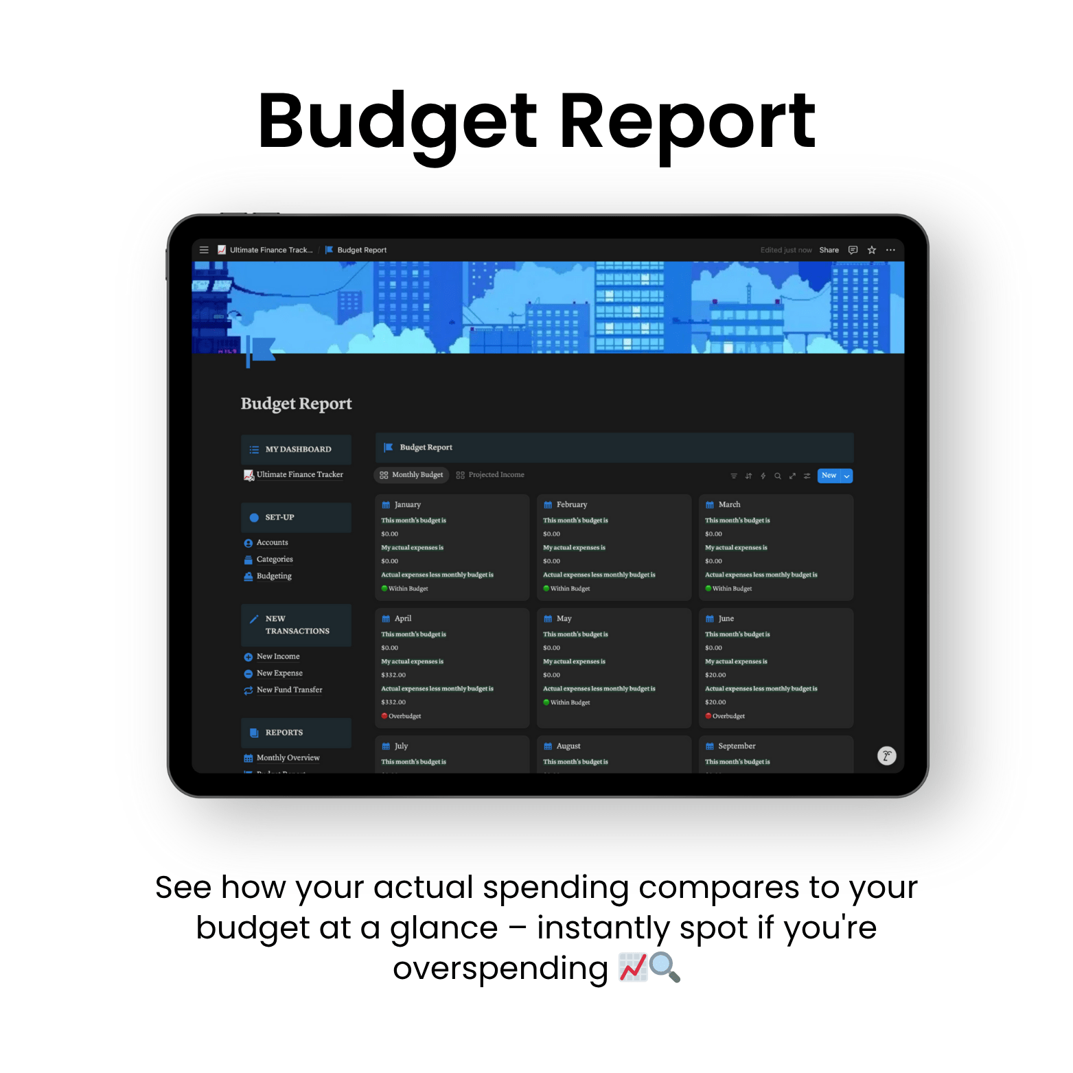 Ultimate Finance Tracker - Oliver Notion